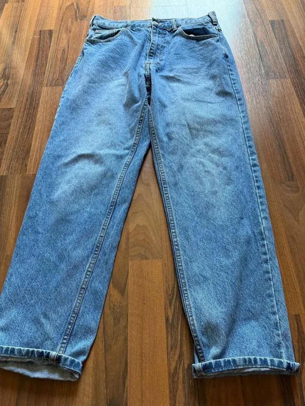 J.Galt Shanghai Vintage Style Blue Denim Relaxed Fit Jeans Size 30x30